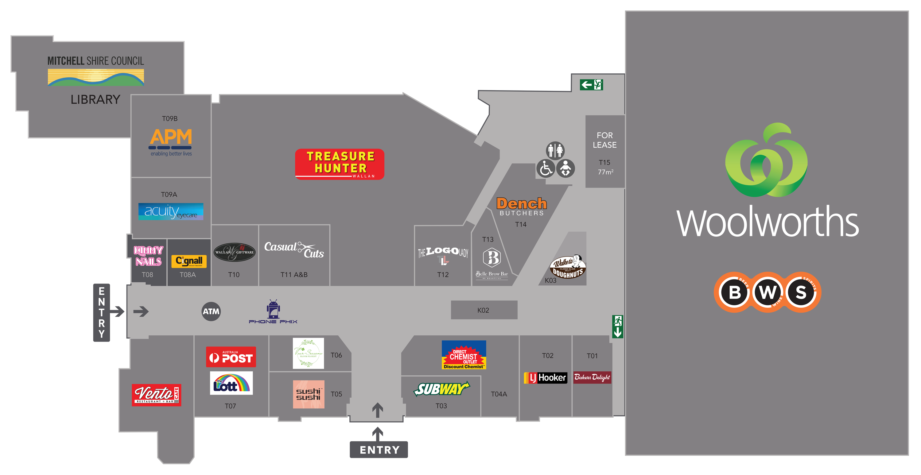 Wellington Square Centre Map