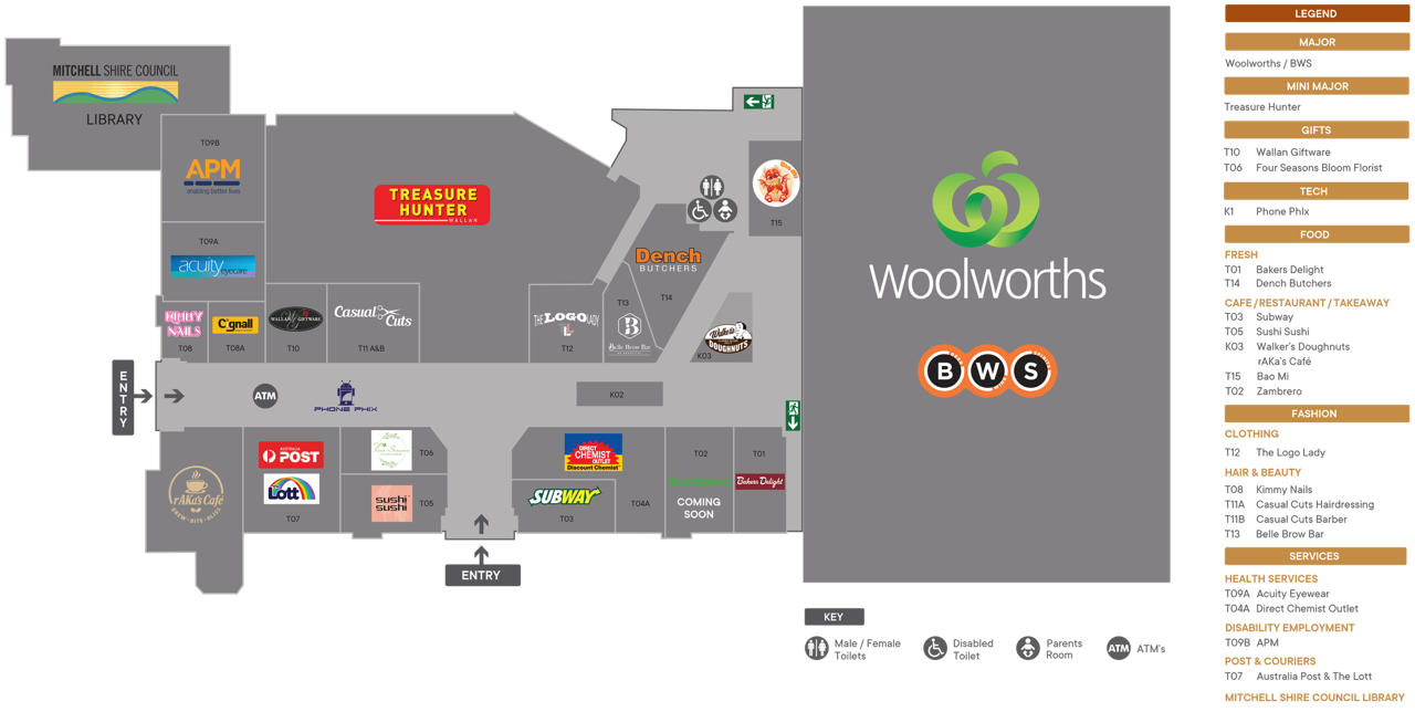 Wellington Square Map of Centre