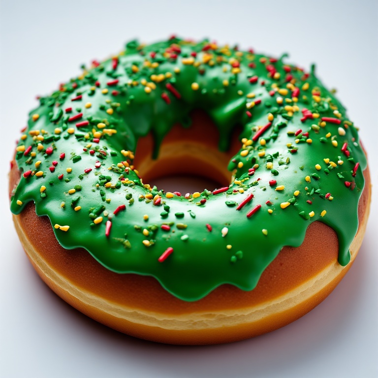 Grinch doughnut decorating Wellington Square - Wellington Square Shopping Centre Green iced holey doughnut